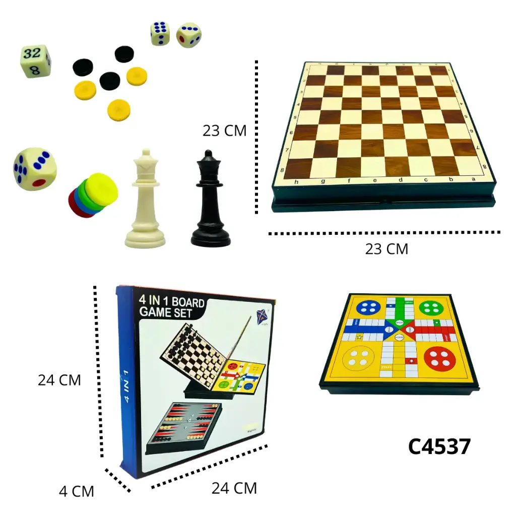 JUEGO DE MESA 4 EN 1 C4537