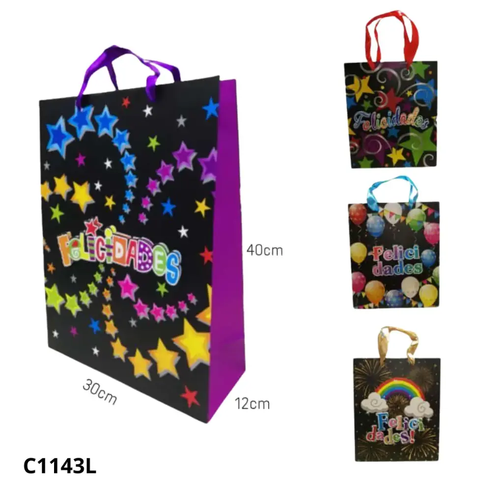 BOLSA DE REGALO FELICIDADES C1143L