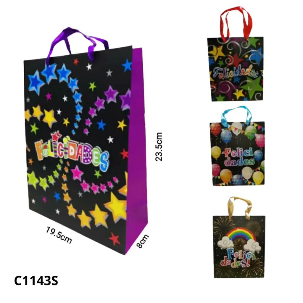 BOLSA DE REGALO FELICIDADES C1143S