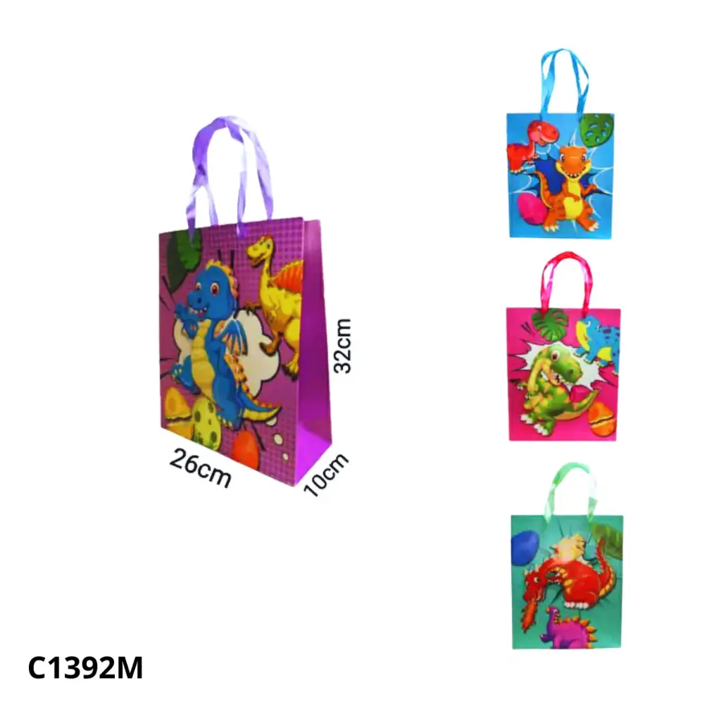 BOLSA DE REGALO DINOSAURIOS C1392M