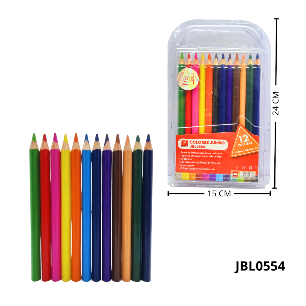 CAJA DE COLORES X 12 PCS JBL0554