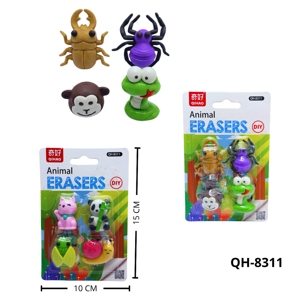 SET BORRADORES ANIMALES QH-8311