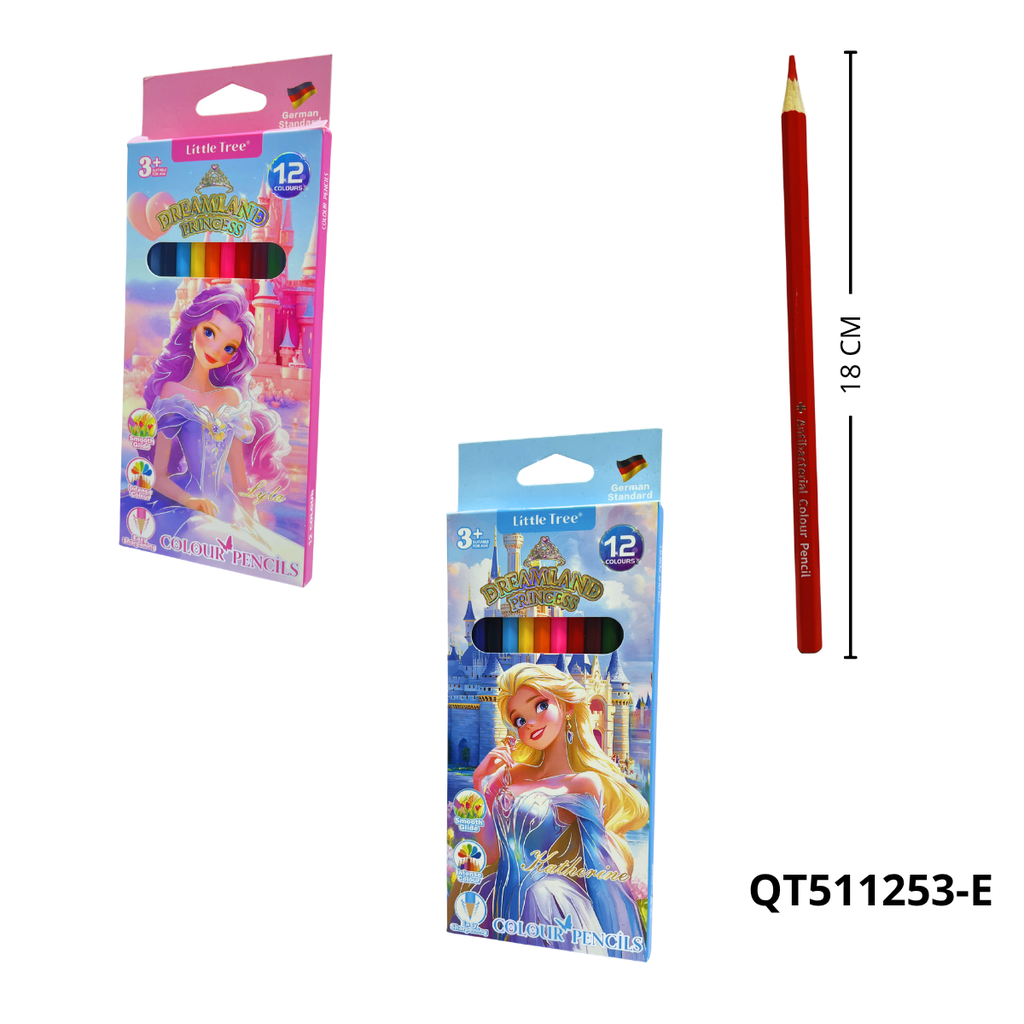 COLORES DE ALTA GAMA PRINCESAS X12 PCS QT511253-E
