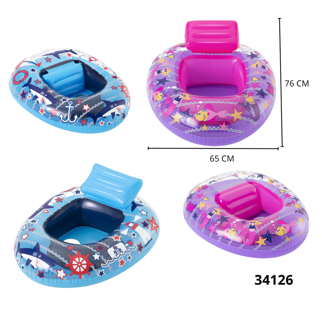 INFLABLE WATER CRAFT 76X65CM 12PCS 34126