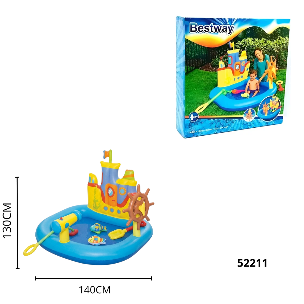 BESTWAY 55 X 51 X 411.40M X 1.30M X 1.04M SHIPS AHOY PLAY CENTER 52211