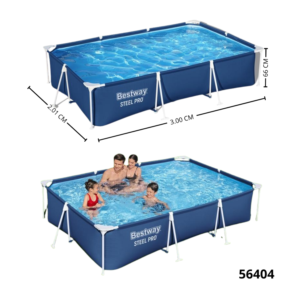 PISCINA ESTRUCTURAL RECTANGULAR BESTWAY 56404