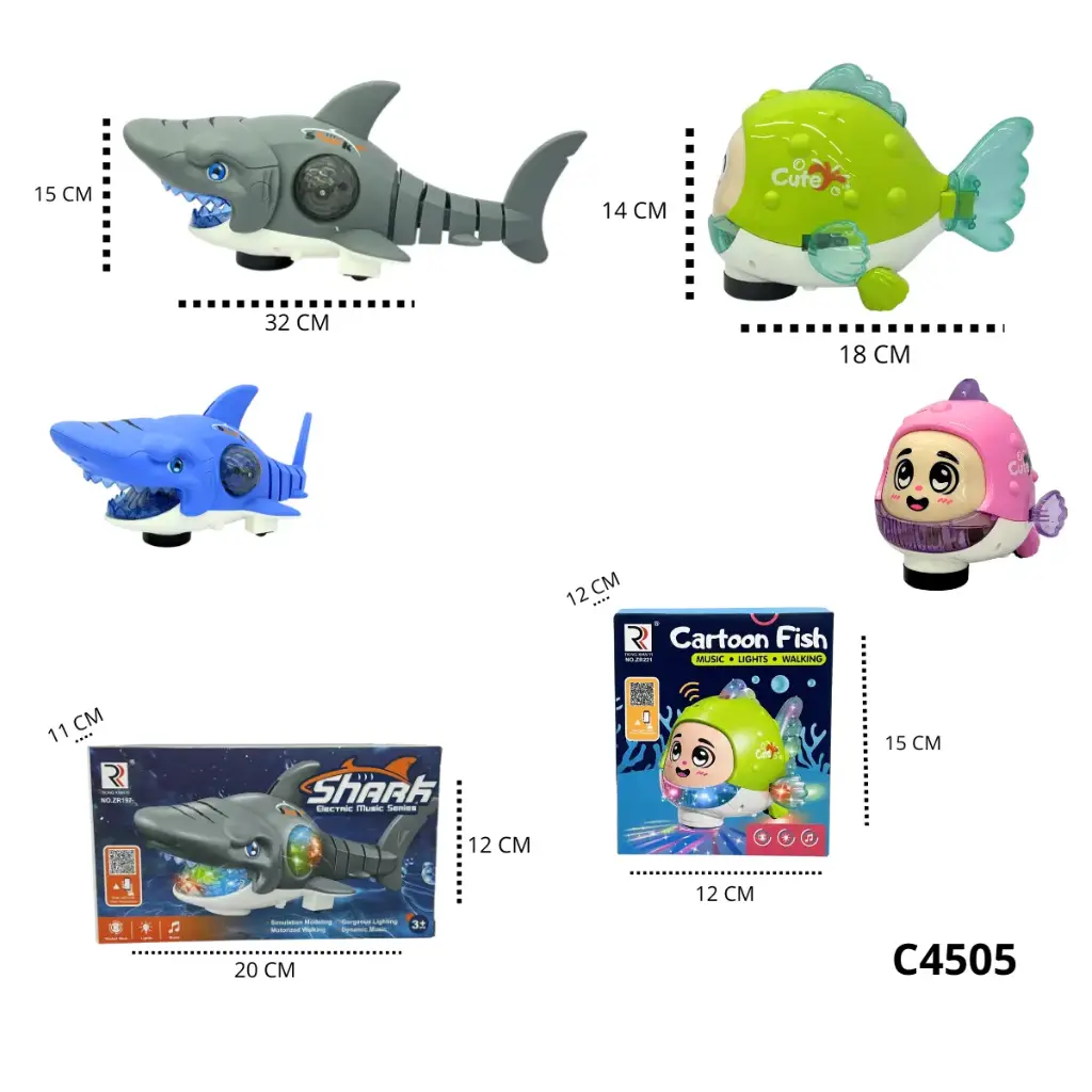PESCADITO Y TIBURON LUZ Y SONIDO C4505