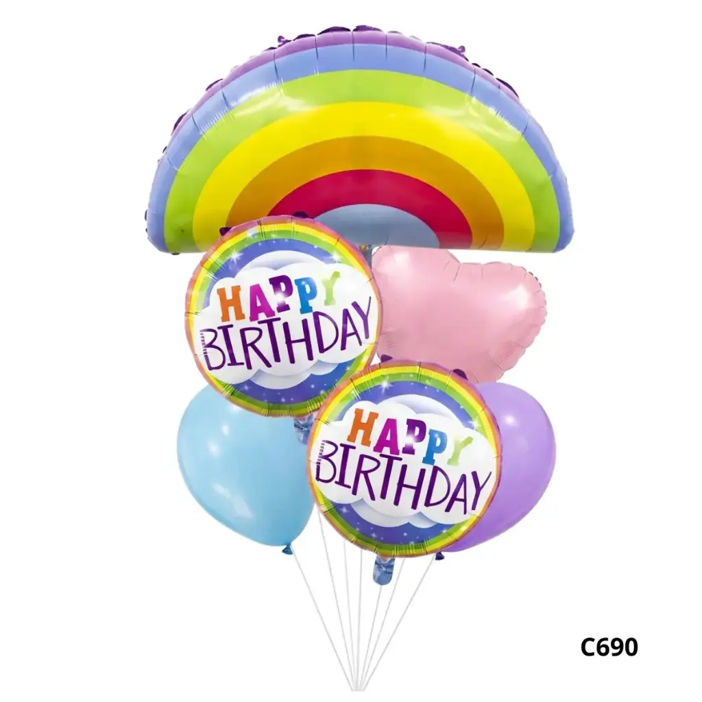 GLOBO BOUQUET H.B ARCOIRIS C690
