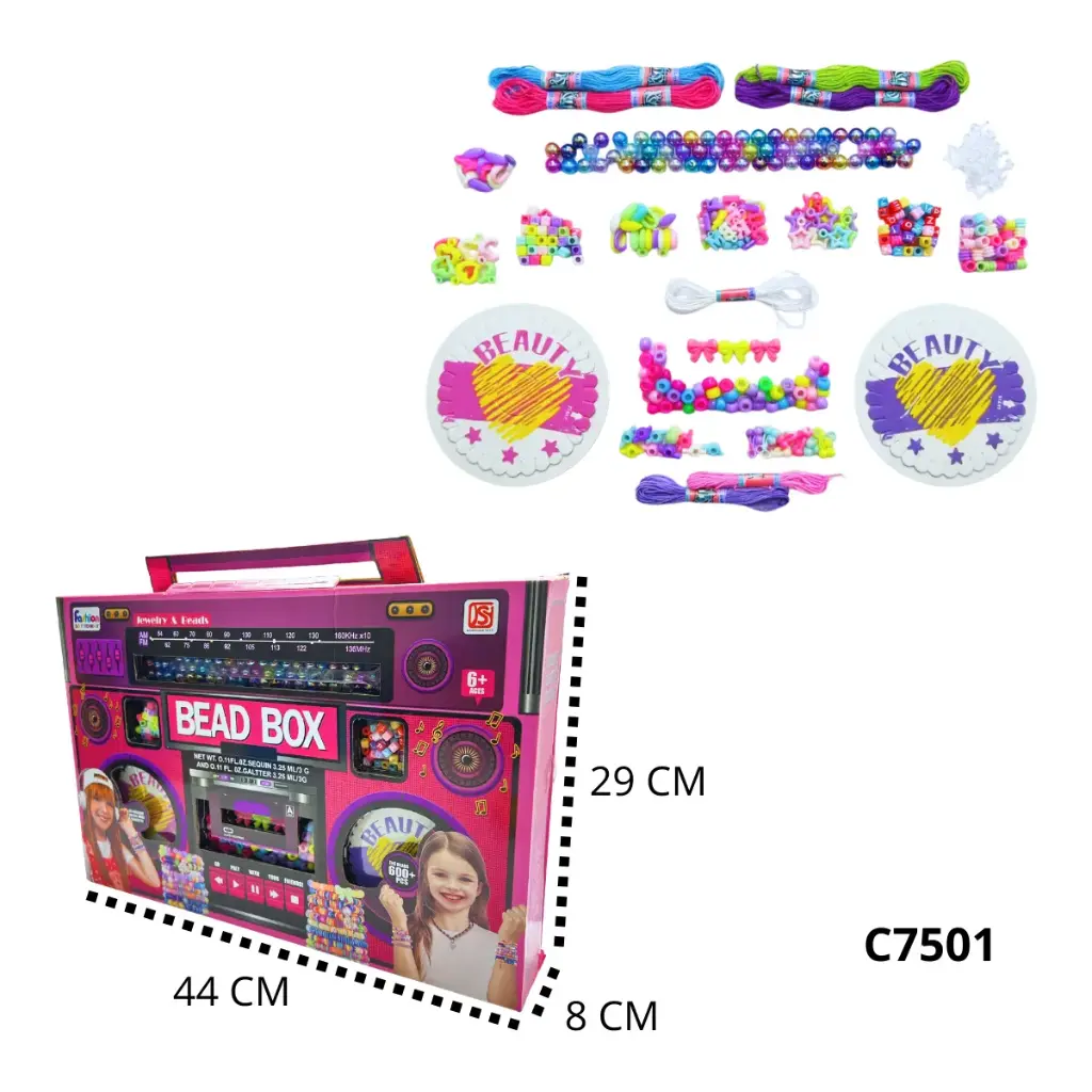 SET PULSERAS EN CAJA DE GRABADORA C7501