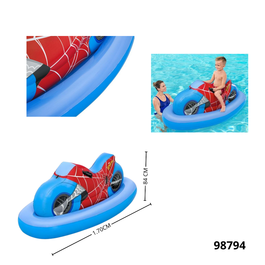 MOTORCYCLE POOL FLOAT SPIDERMAN 98794