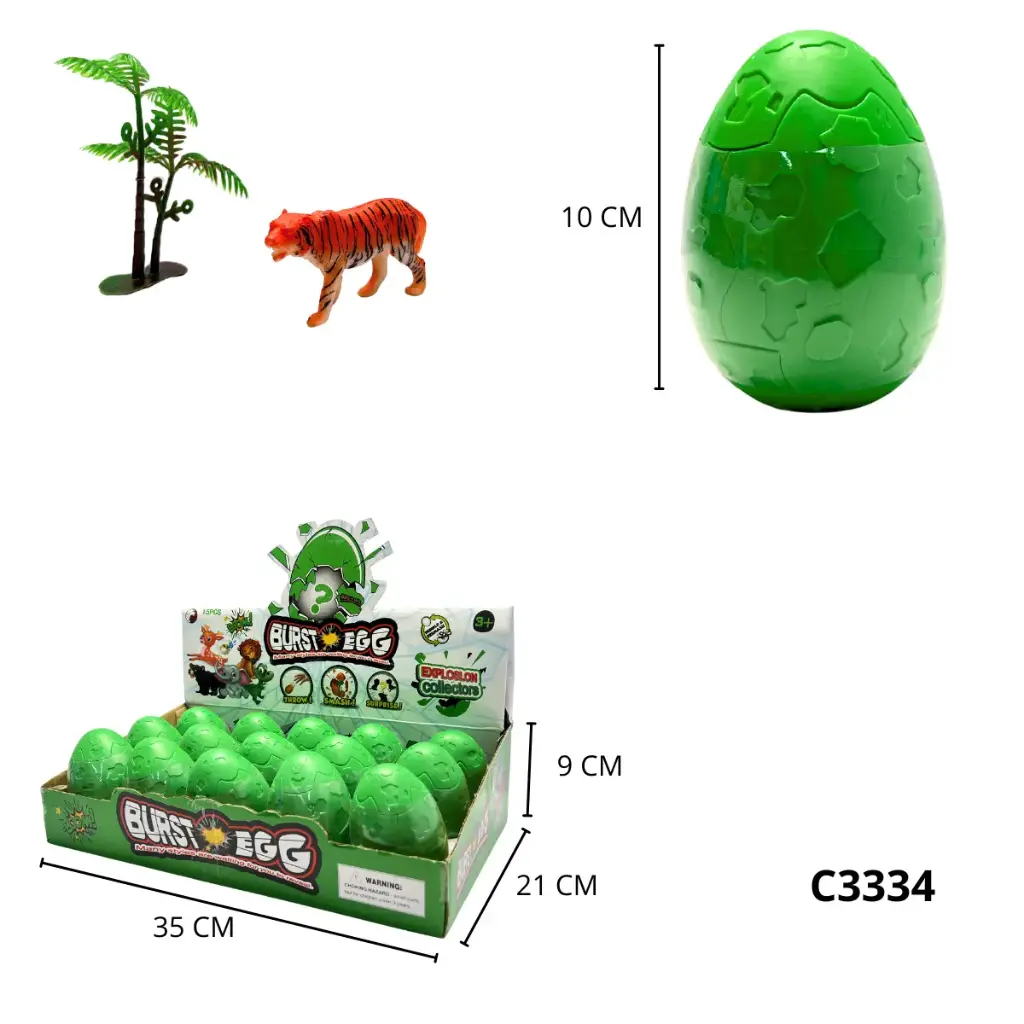 HUEVO ANIMALES SORPRESA C3334
