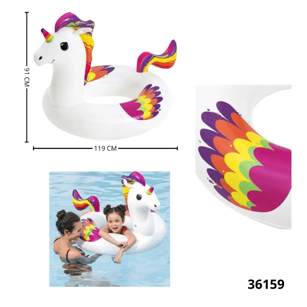 FLOTADOR ARO UNICORNIO 120CM BESTWAY 36159