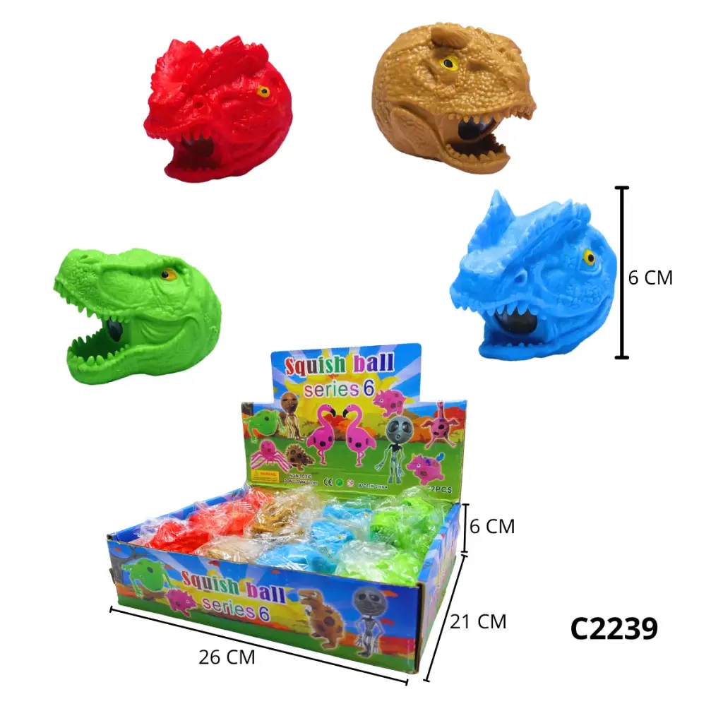 SQUISHY CABEZA DINO C2239
