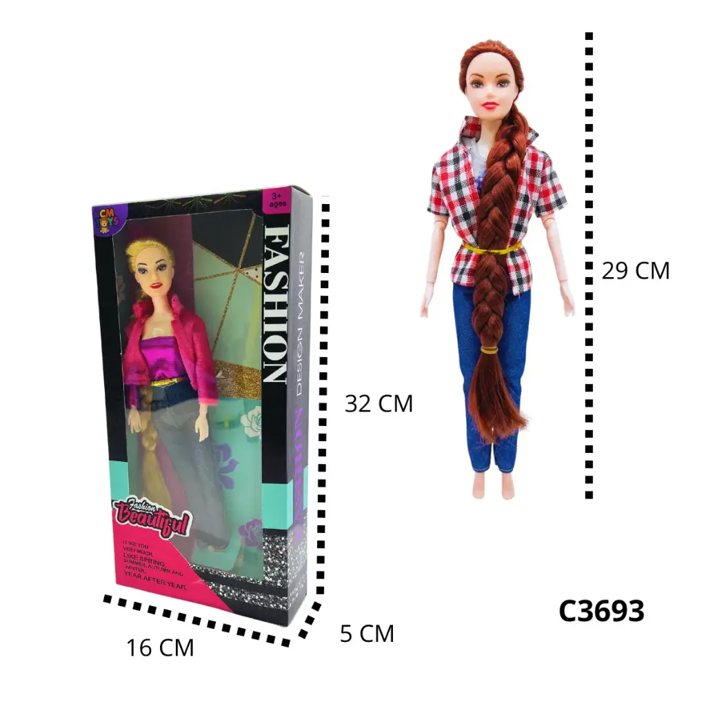 MUNECA SENCILLA CON ACCESORIOS C3693