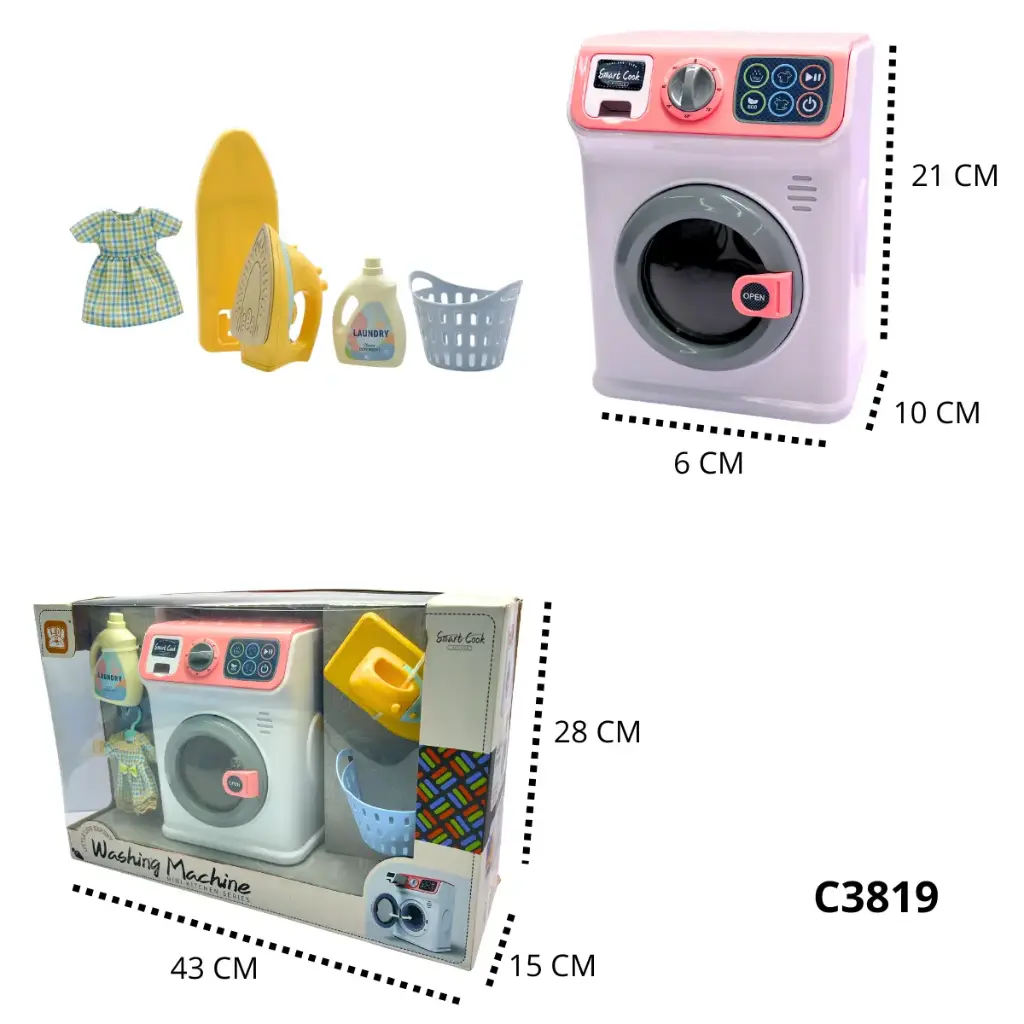 LAVADORA CON ACCESORIOS C3819