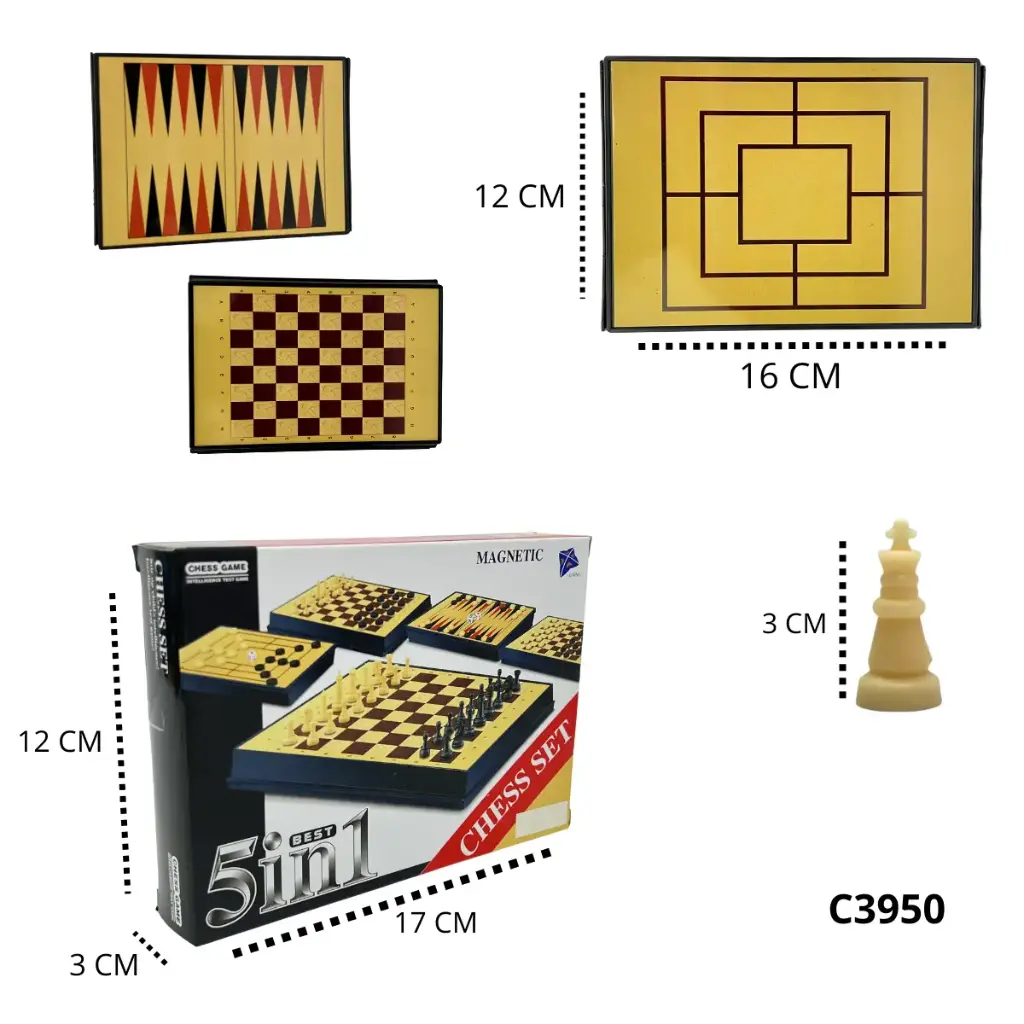 JUEGO DE MESA CINCO EN UNO C3950