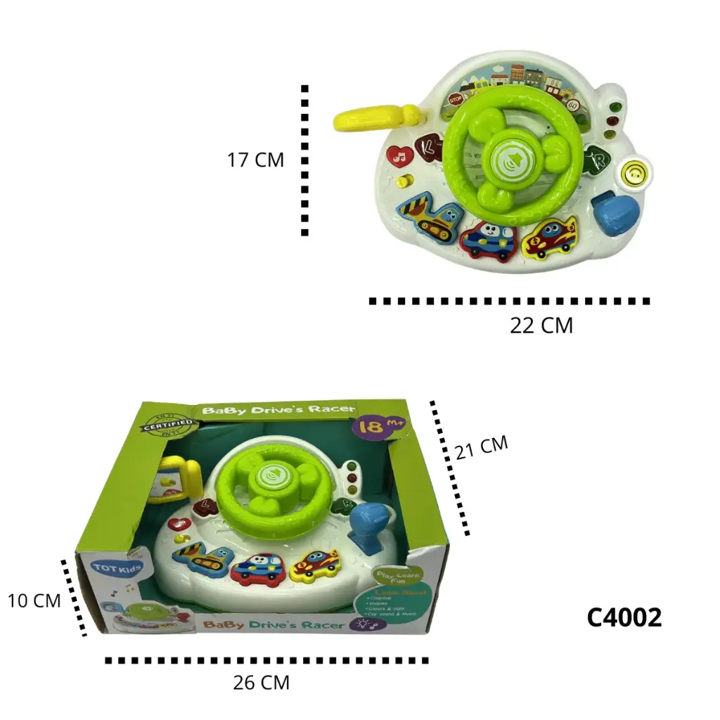 TIMÓN DIDÁCTICO INFANTIL CON LUZ Y SONIDO C4002
