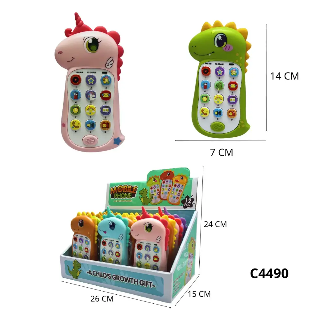 TELEFONO DIDACTICO DINO/ UNICORNIO C4490