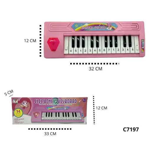 PIANO CON LUZ Y MUSICA C7197