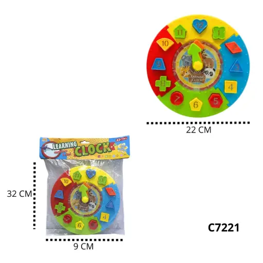RELOJ CON FICHAS ARMABLES C7221