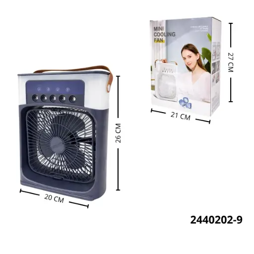 VENTILADOR PORTATIL CON UMIFICADOR CLIMATIZADOR 2440202-9