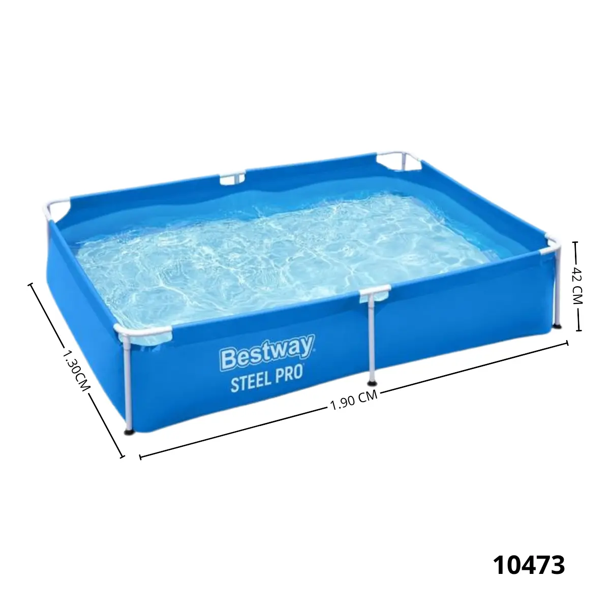 PISCINA RIGIDA 190X130X42cm 10473