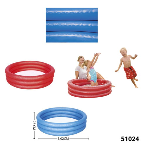 51024 PISCINA 3 AROS 40X10X1.02mx25cm 51024