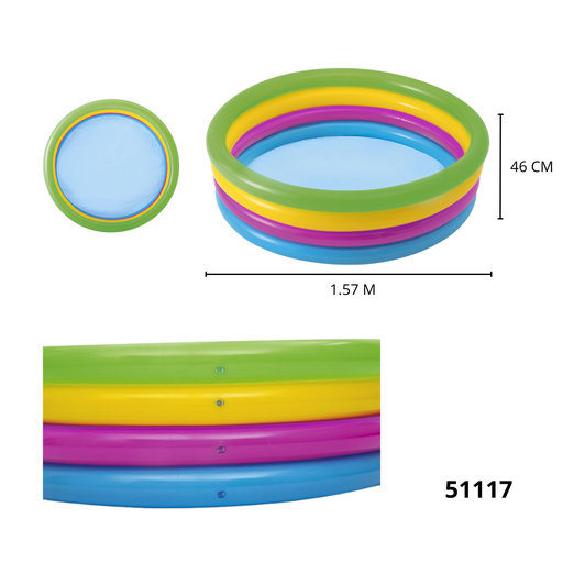 51117 PISCINA 4 AROS 157 X 46CM 51117
