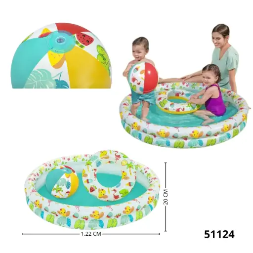 51124 COMBO DE PISCINA Y BALON 51124