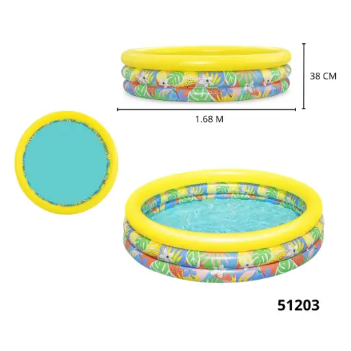 PISCINA 3 AROS BESTWAY Φ1.68m x H38cm 51203