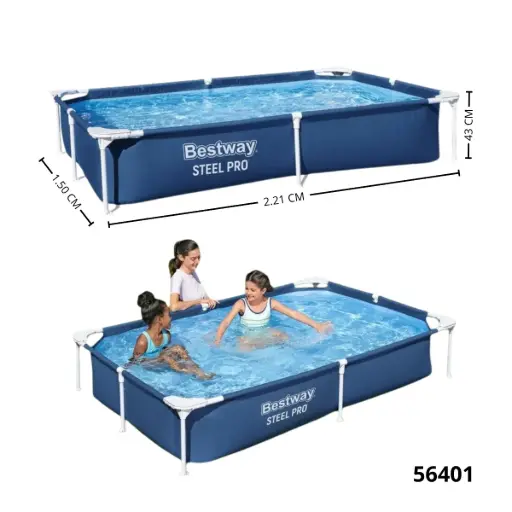 PISCINA ESTRUCTURAL RECTANGULAR BESTWAY 56401