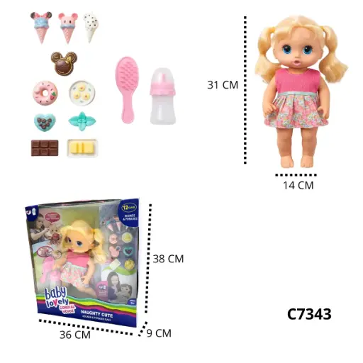 C7343 MUÑECA 12 SONIDOS C7343