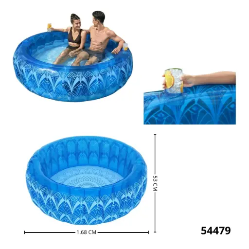 54479 PISCINA INFLABLE EXTRA RESISTENTE BESTWAY 1.68mx H53cm 54479