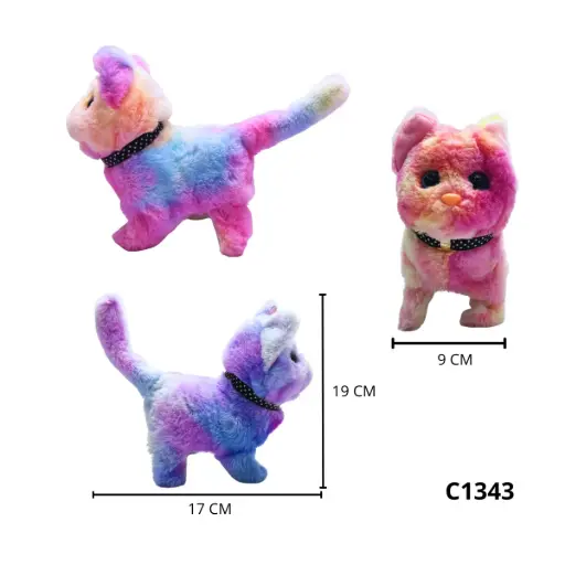 C1343 GATO CON SONIDO Y MECANISMO QUE CAMINA C1343