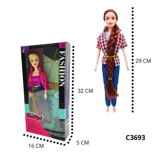 MUNECA SENCILLA CON ACCESORIOS C3693