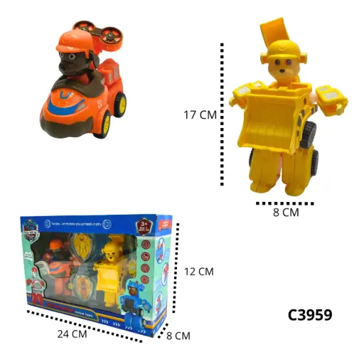 C3959 SET DE PERROS GUERREROS EN CAJA CUATRO MODELOS SURTIDOS C3959