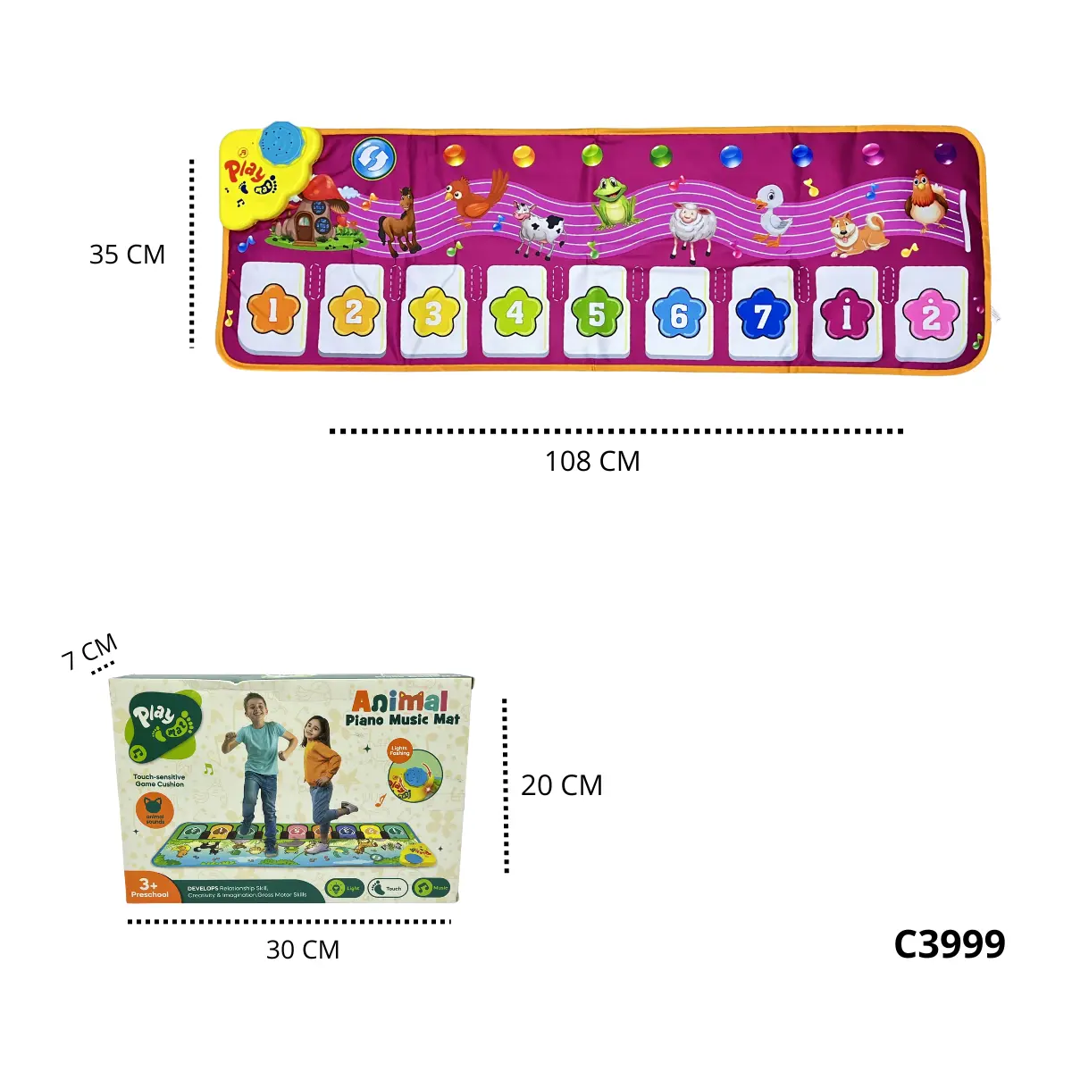 TAPETE PIANO INFANTIL C3999