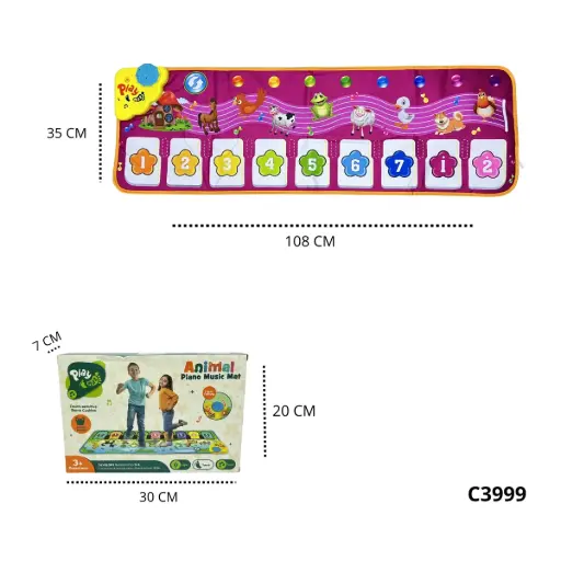 TAPETE PIANO INFANTIL C3999