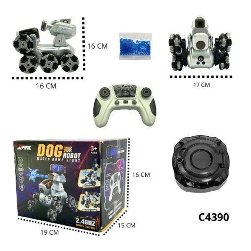 C4390 PERRO ROBOT R/C LANZA ORBIS C4390