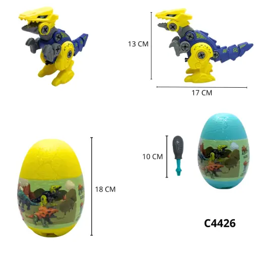 HUEVO SORPRESA DRAGON Y DINOS C4426