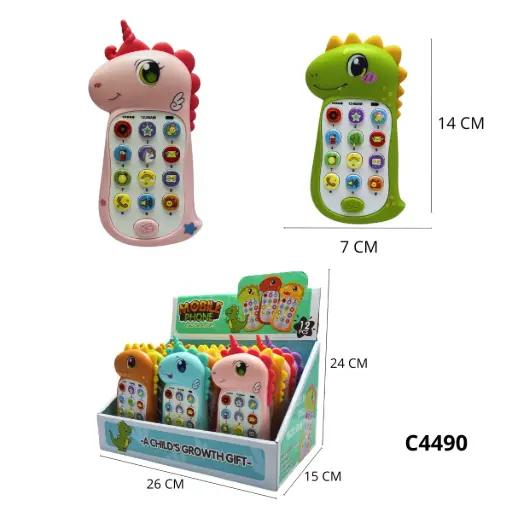 C4490 TELEFONO DIDACTICO DINO/ UNICORNIO C4490
