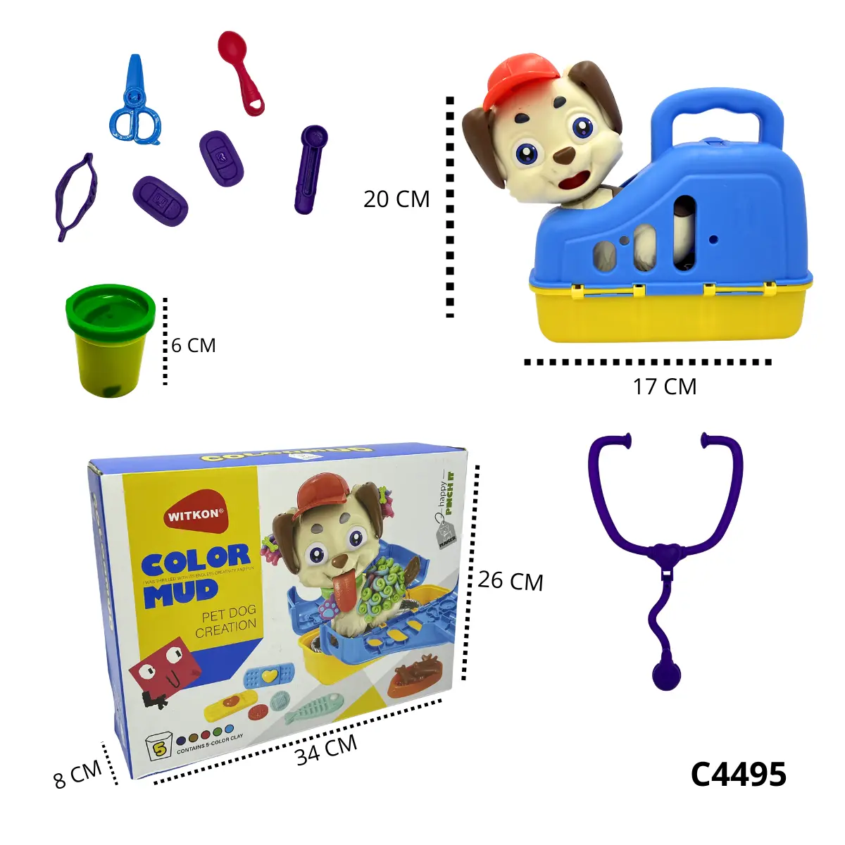 JUEGO PLASTILINA PERRO C4495