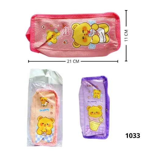 CARTUCHERA CON AGARRADERA MOTIVO OSITOS 1033